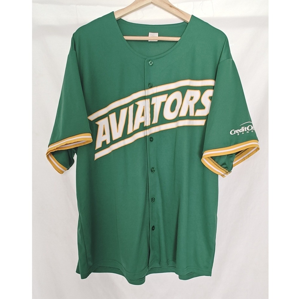 Las Vegas Aviators x Oakland A's milb MLB Baseball Jersey Promo Mens XL Green